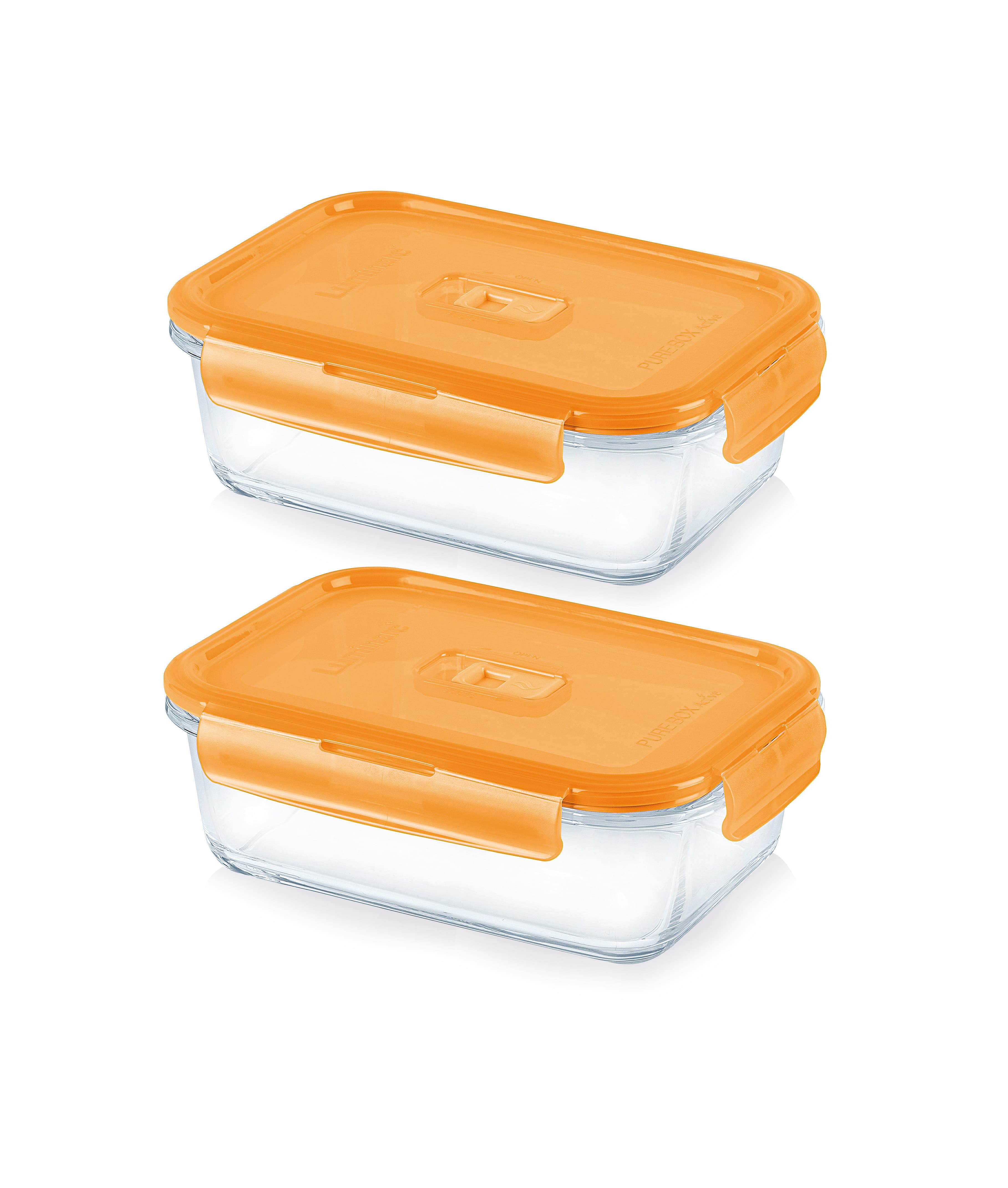 Luminarc Pure Box Rectangular Set of 2 Pcs 122 CL 