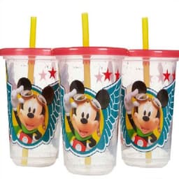 Disney Mickey 10oz Straw Cup 3 pcs image 0