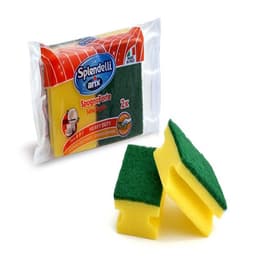 ARIX SPLENDELLI Synthetic Sponge Scourer 2 Pcs with Grip image 0