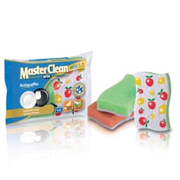 ARIX Masterclean Non-scratch Soft Sponge Scourer with Decorated Fiber image 0