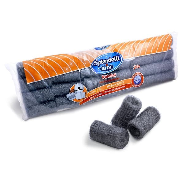 ARIX SPLENDELLI Steel Wool Rolls 24 pcs