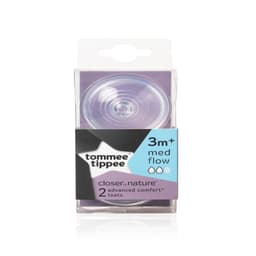 Tommee Tippee Closer to Nature Advanced Comfort Medium Flow Teats Anti-Colic 2 pcs image 0