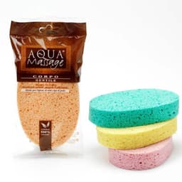 Arix Aqua Massage Pure Cellulose Bath Sponge image 0