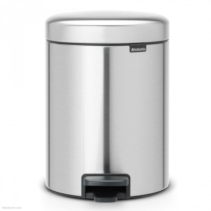 Brabantia Pedal Bin 5Lt - NewIcon - Matt Steel - FPP