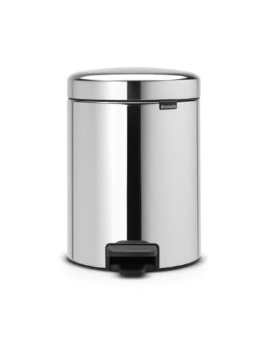 Brabantia Pedal Bin 5Lt - NewIcon - Brilliant Steel