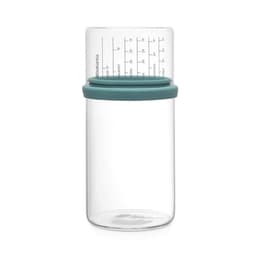 Brabantia Glass Storage Jar with Measuring Cup 1.0 Lt Mint image 0