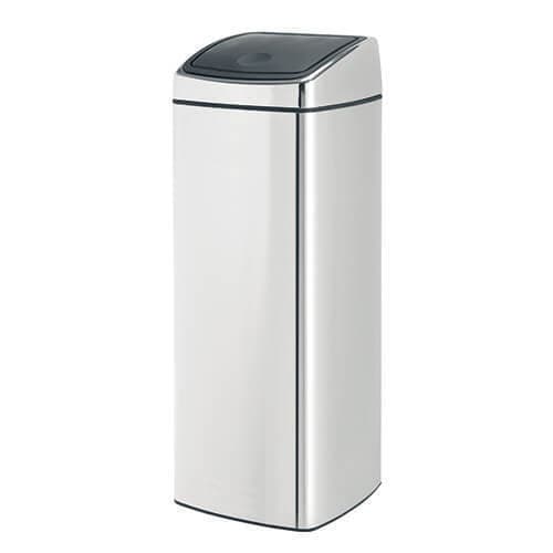 Brabantia Rectangular Touch Bin 25 Ltr Brilliant Steel