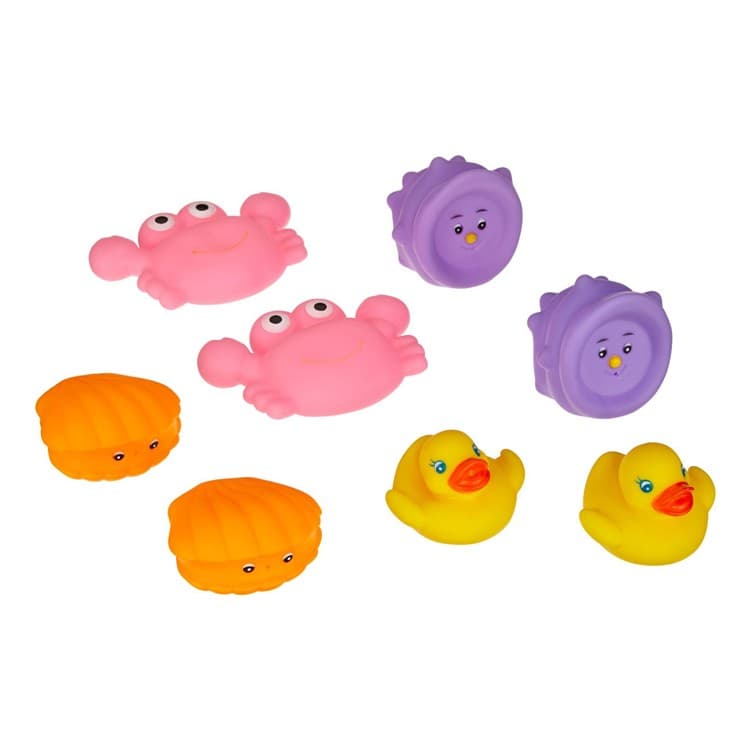 Playgro Bath time Squirtees Girl Version Set of 8