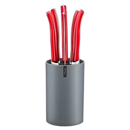 Amefa 6 Pcs Red Steak Knives in Block image 0