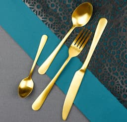 Amefa Austin 24 pcs Cutlery Set - Gold image 2