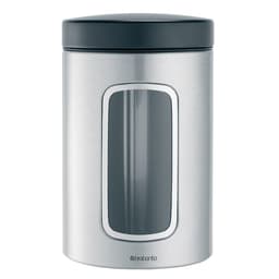 Brabantia Window Canister 1.4 Lt - Matt Steel image 0