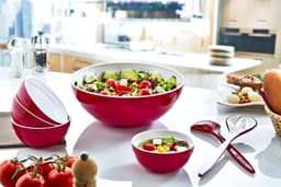 Plast ART Double Color Salad Bowls Set of 7 pcs image 0
