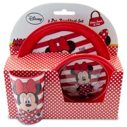 Disney Minnie Mouse Printed Plastic Breakfast Set of 3 image 1