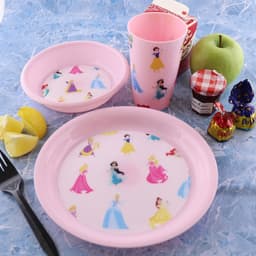 Disney Princess Printed Plastic Breakfast Set of 3 image 2