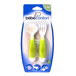 Bebeconfort Ergonomic Baby Fork and Spoon Set image 0