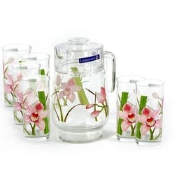 Luminarc Red Orchis Drink Set of 7 image 0
