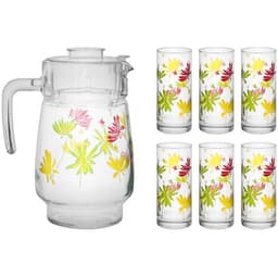 Luminarc Crazy Flowers Drink Set of 7 image 0