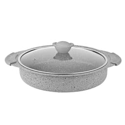 OMS Granite Round Oven Tray with Lid 32cm Grey image 0