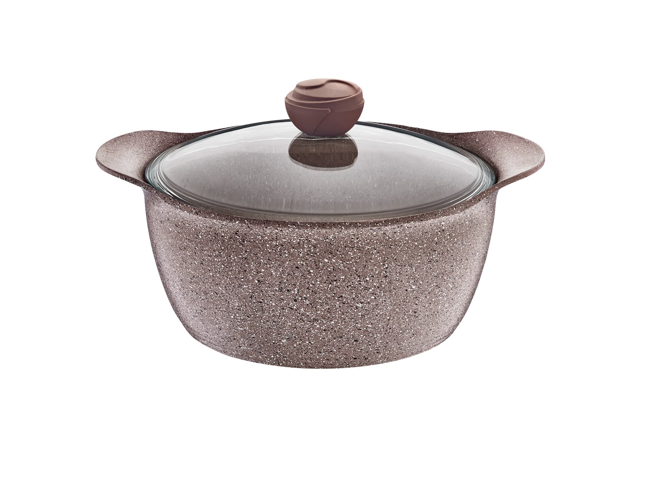 OMS Granite Casserole 26cm 5.6L Brown