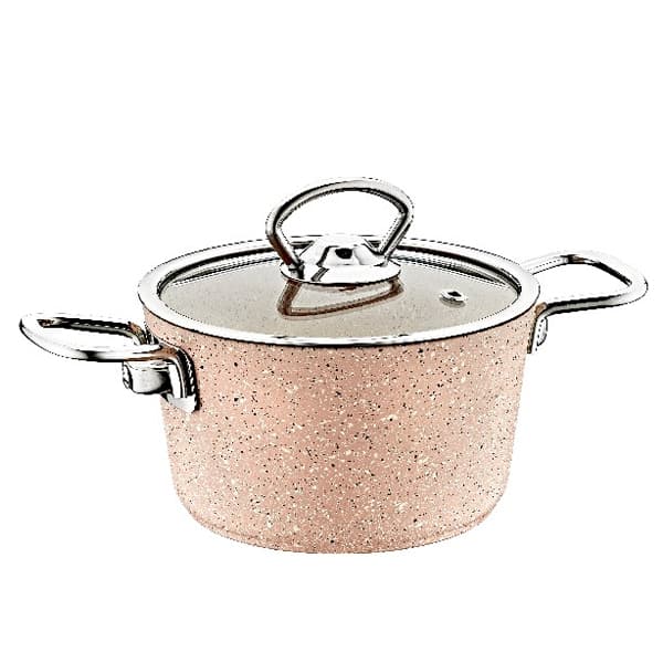 OMS Mini Granite Casserole 16cm Brown