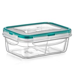 Plast ART Rectangular Divided Fresh Box 0.4 Ltr image 0