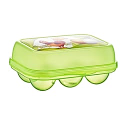 Plast Art 6 Eggs Holder Box (Assorted Colors) image 0