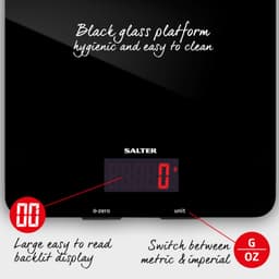 Salter Aquatronic Kitchen Scale Black image 1