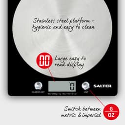 Salter Block Electronic Kitchen Scale Black image 3