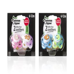 Tommee Tippee Essentials Funky Face Soother 6-12m 2 pcs image 0