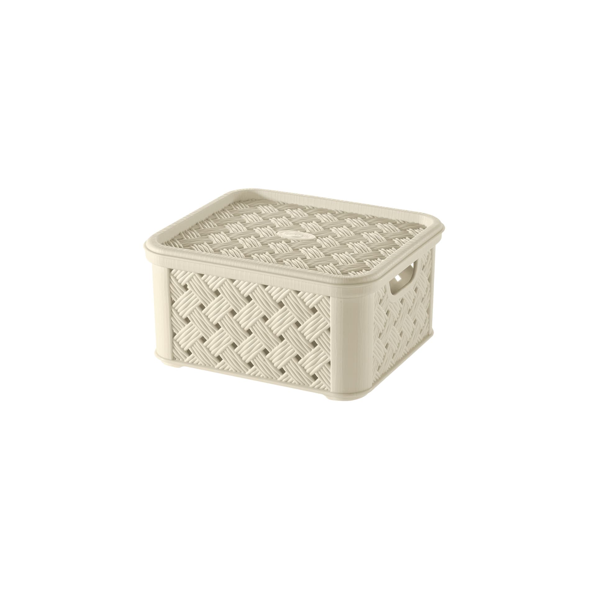 Tontarelli Small Rattan Box 14.5x16.6xh8.5cm (Assorted Colors)