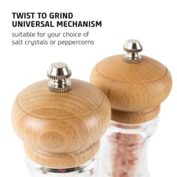 Salter Beach Wood Salt & Pepper Mills Set image 1