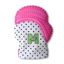 Munch Mitt Polka dots Teething Mitt Pink image 0