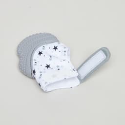 Munch Mitt Stars Teething Mitt Grey image 2