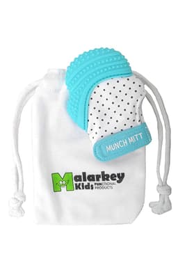 Munch Mitt Teething Mitt Aqua Blue image 2
