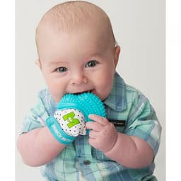 Munch Mitt Teething Mitt Aqua Blue image 1