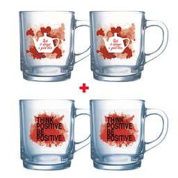 Bundle of 4 Luminarc Mugs 250ml image 0