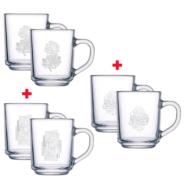 Bundle of 6 Luminarc Sulphate Mugs 250ml