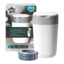 Tommee Tippee Twist & Click Nappy Disposal Bin - White image 1