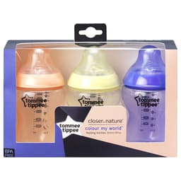 Tommee Tippee Baby Bottles for Kids 3x260ml Pink image 1