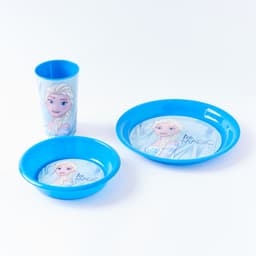 Disney Frozen Printed Plastic Breakfast Set of 3 image 0