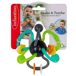 Infantino Shake & Teethe Flexible Rattle Ball image 1