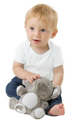 Playgro Musical Pullstring Elephant Grey image 1