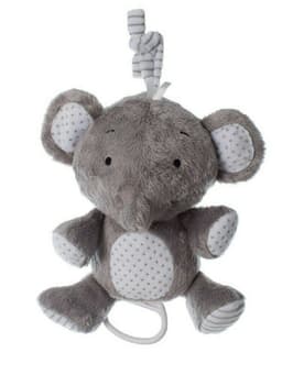 Playgro Musical Pullstring Elephant Grey image 0
