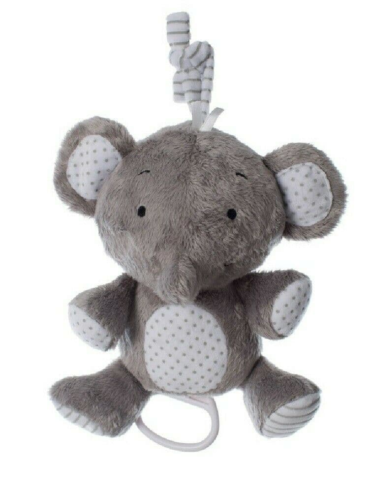 Playgro Musical Pullstring Elephant Grey