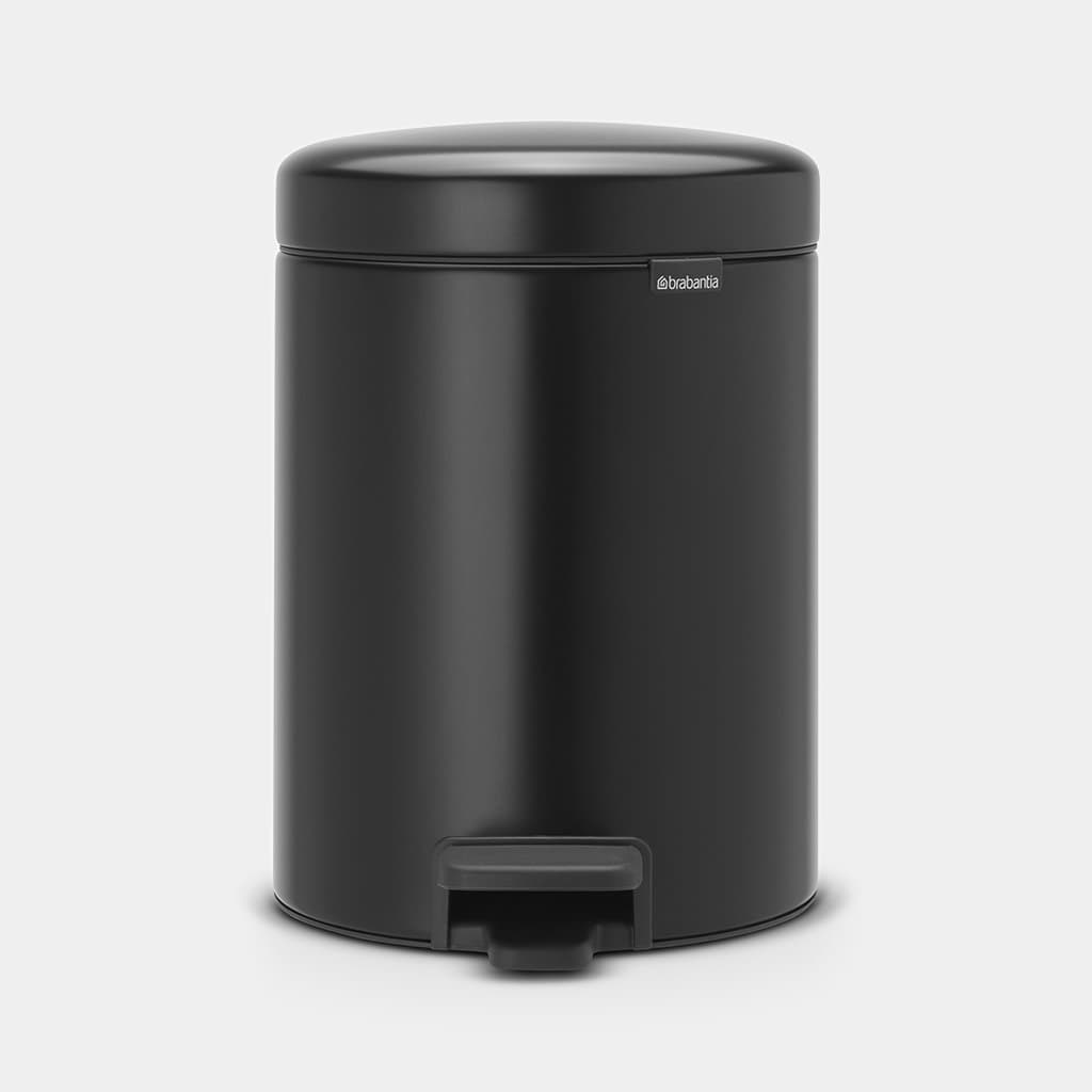 Brabantia Pedal Bin Newicon Matt Black 5 L