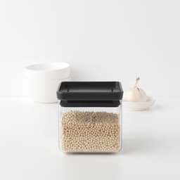 Brabantia Square Canister 0.7L - Dark Grey image 1