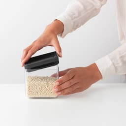 Brabantia Square Canister 0.7L - Dark Grey image 2