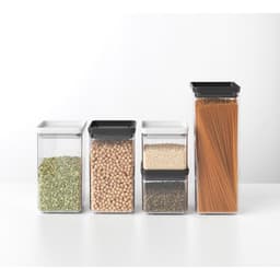 Brabantia Square Canister 0.7L - Dark Grey image 3