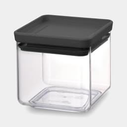 Brabantia Square Canister 0.7L - Dark Grey image 0