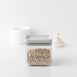Brabantia Square Canister 0.7L - Light Grey image 1